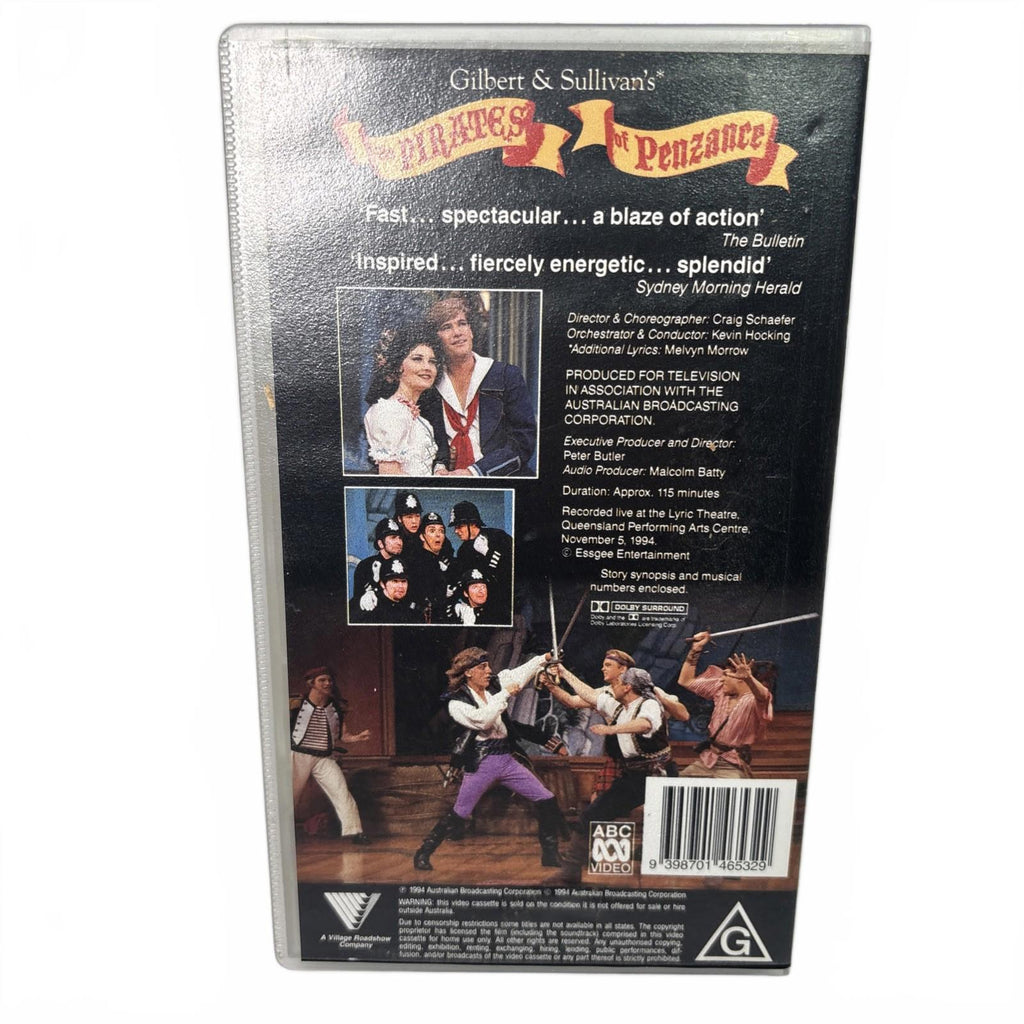 The Pirates of Penzance - VHS Video Tape (Jon English - Australian Production) - Come Sell Nearly Anything