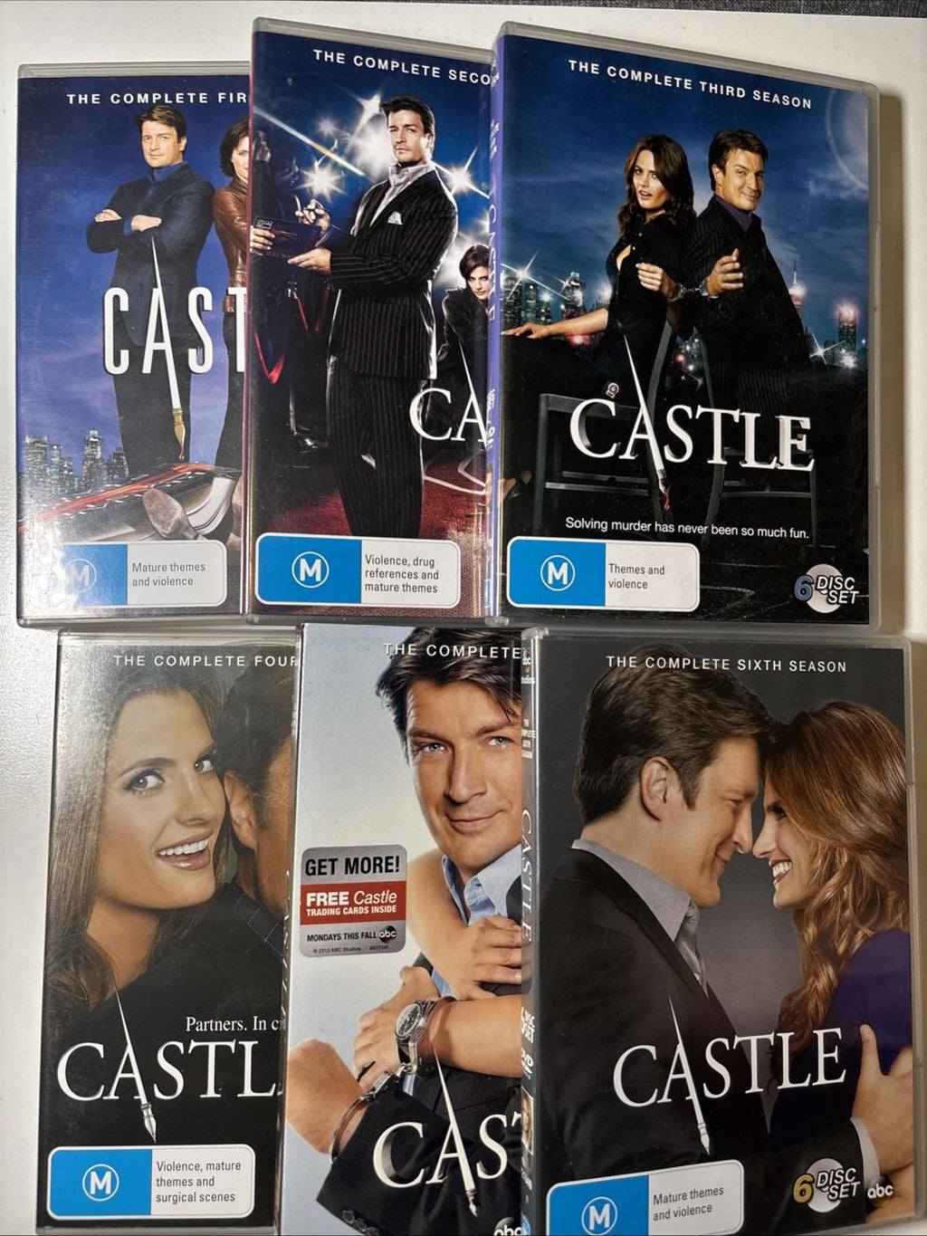 Castle Season 1 - 6 DVD Boxset Region 4 Free Postage - Come Sell Nearly Anything