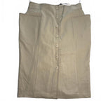 Covers Women's Button Skirt Size 14 Beige Classic Vintage BNWT