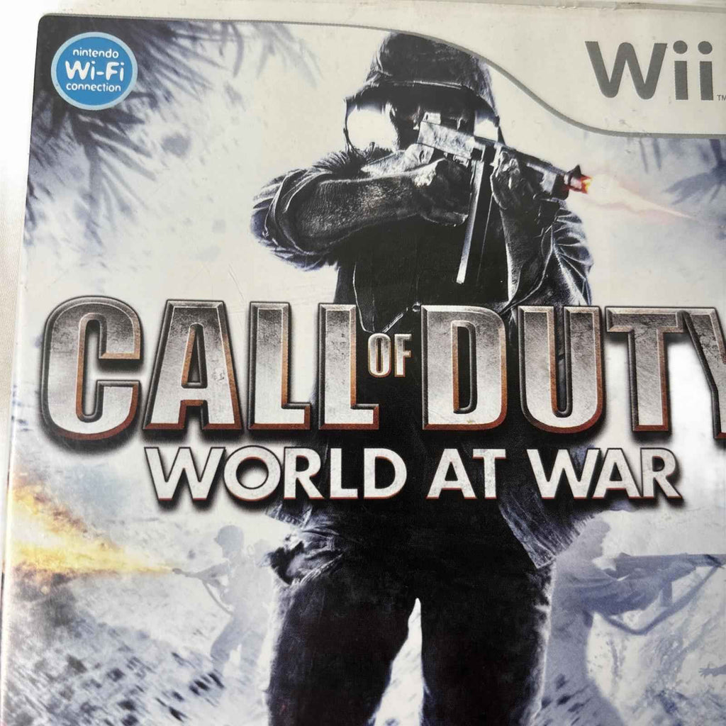 Call of Duty: World at War Nintendo Wii 2008 Shooter with Manual PAL VGC