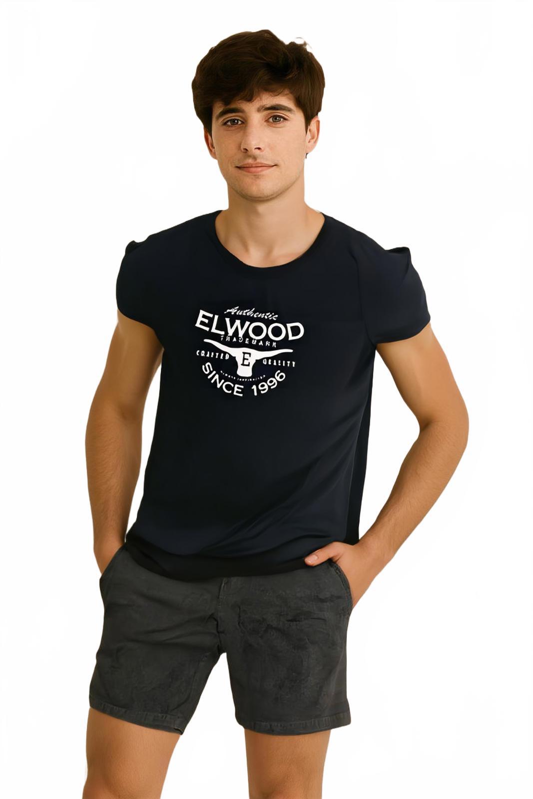 Vintage Elwood Tee S/Sleeve Casual T-shirt Crew Tops XL Bull Horns - Come Sell Nearly Anything