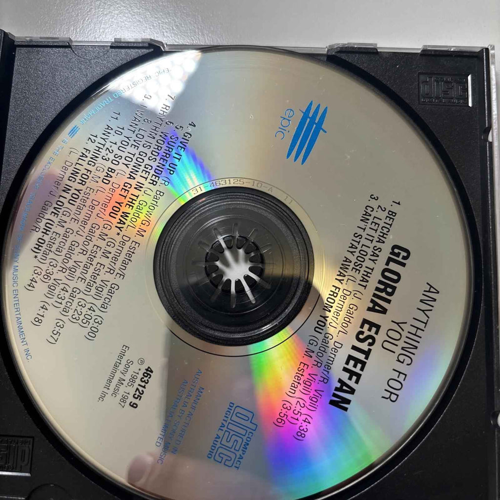Gloria Estefan & Miami Sound Machine Anything For You CD VGC Disctronics