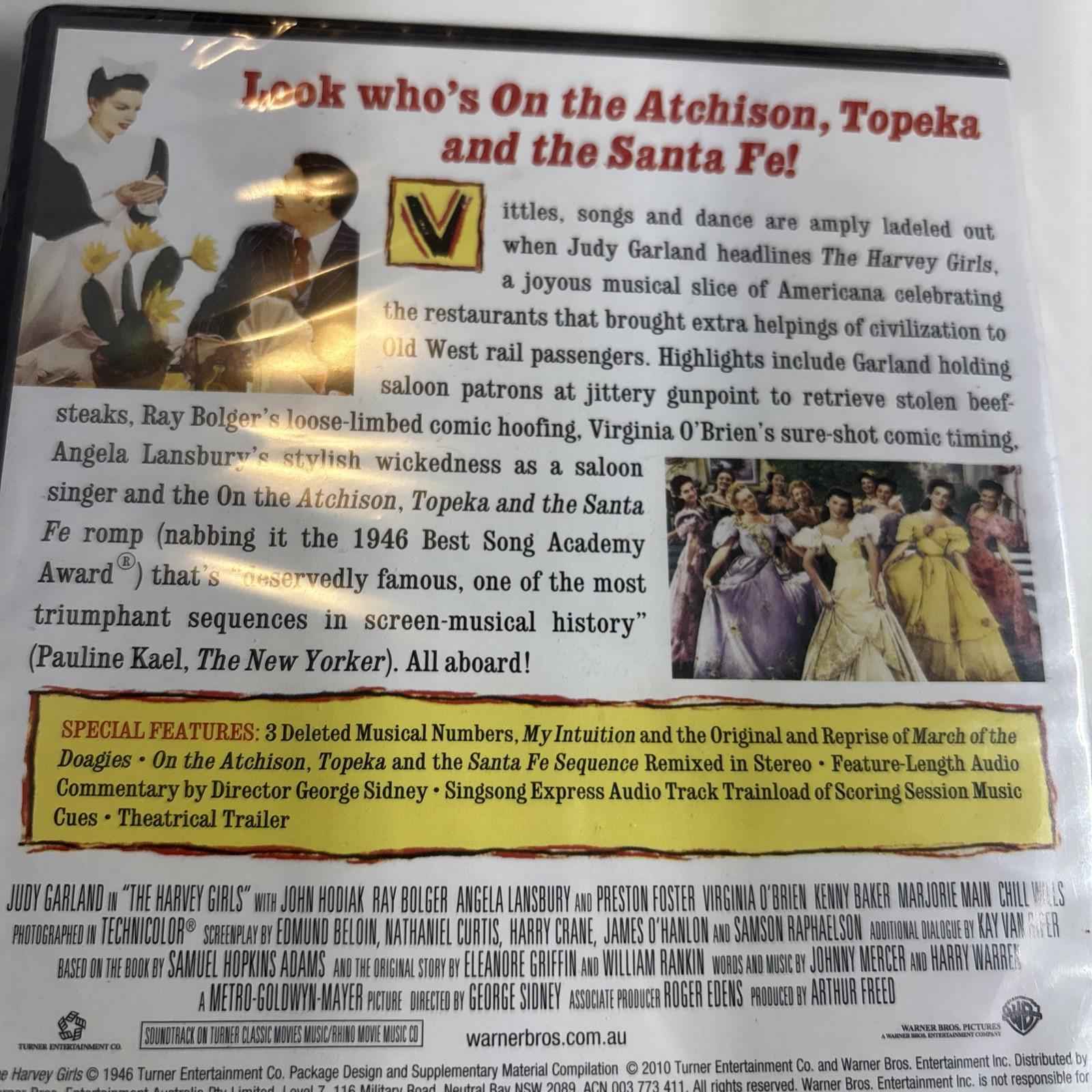 The Harvey Girls (DVD, 1946) Judy Garland Angela Lansbury Region 4 new sealed