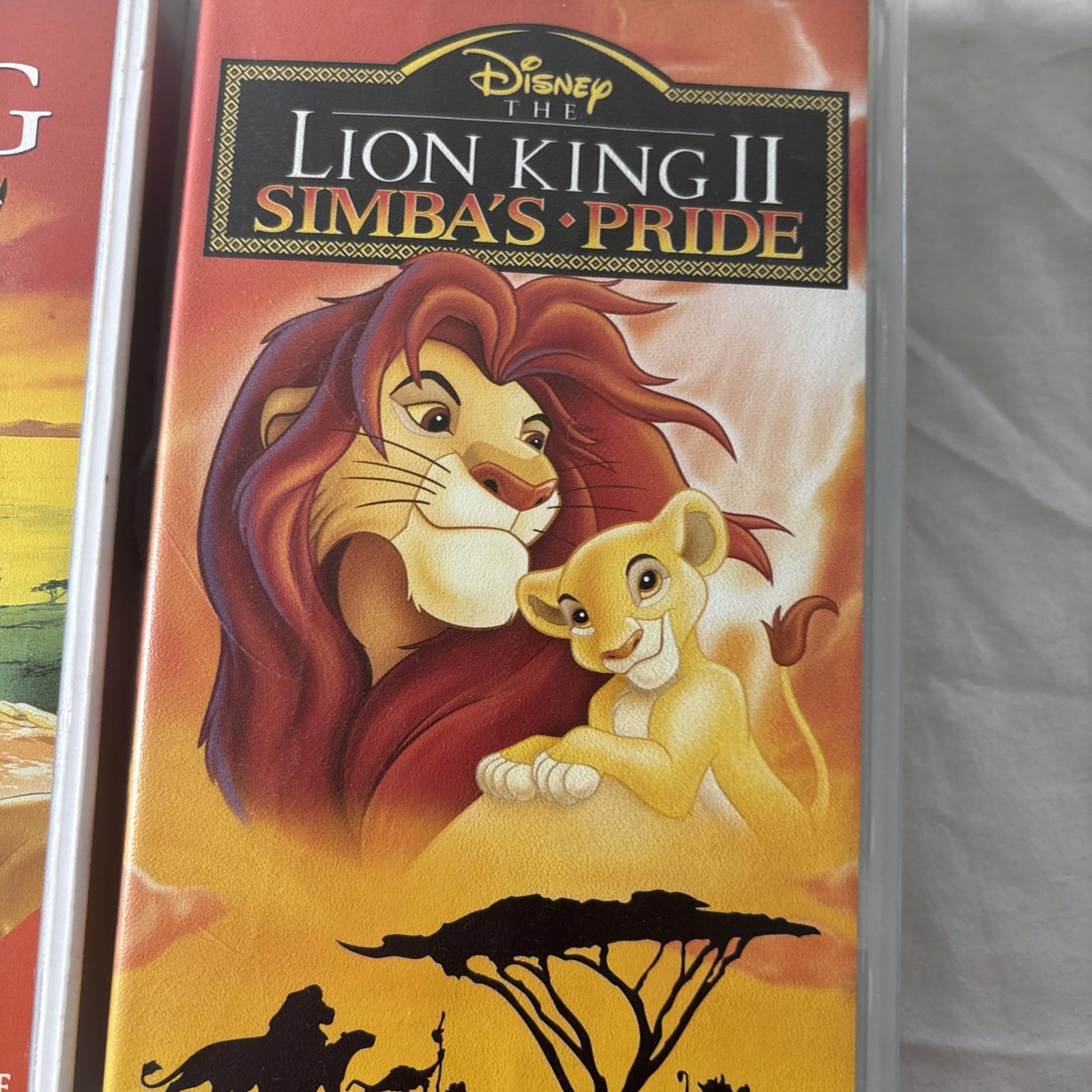 The Lion King And The Lion King II Simba’s Pride VHS Clamshell - Come Sell Nearly Anything