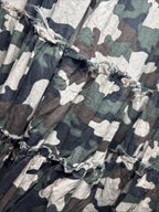 Rare ICE 1990s Vintage Boho CAMO Beaded Wrap Maxi Skirt S 10 Made in Aust - Come Sell Nearly Anything