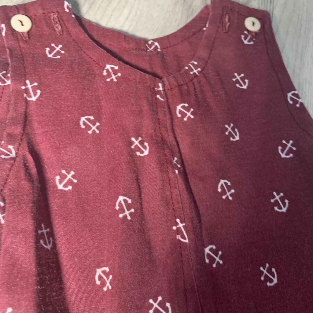 Little Almond May Boys Sea Anchor Romper 12-18 Months.