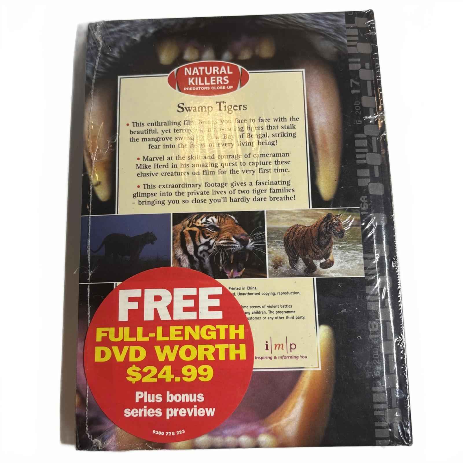 Swamp Tigers Natural Killers Predators Close Up New Sealed DVD