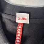 Kappa Men's Polo Shirt Black Size XL Y2K Streetwear Sport Casual