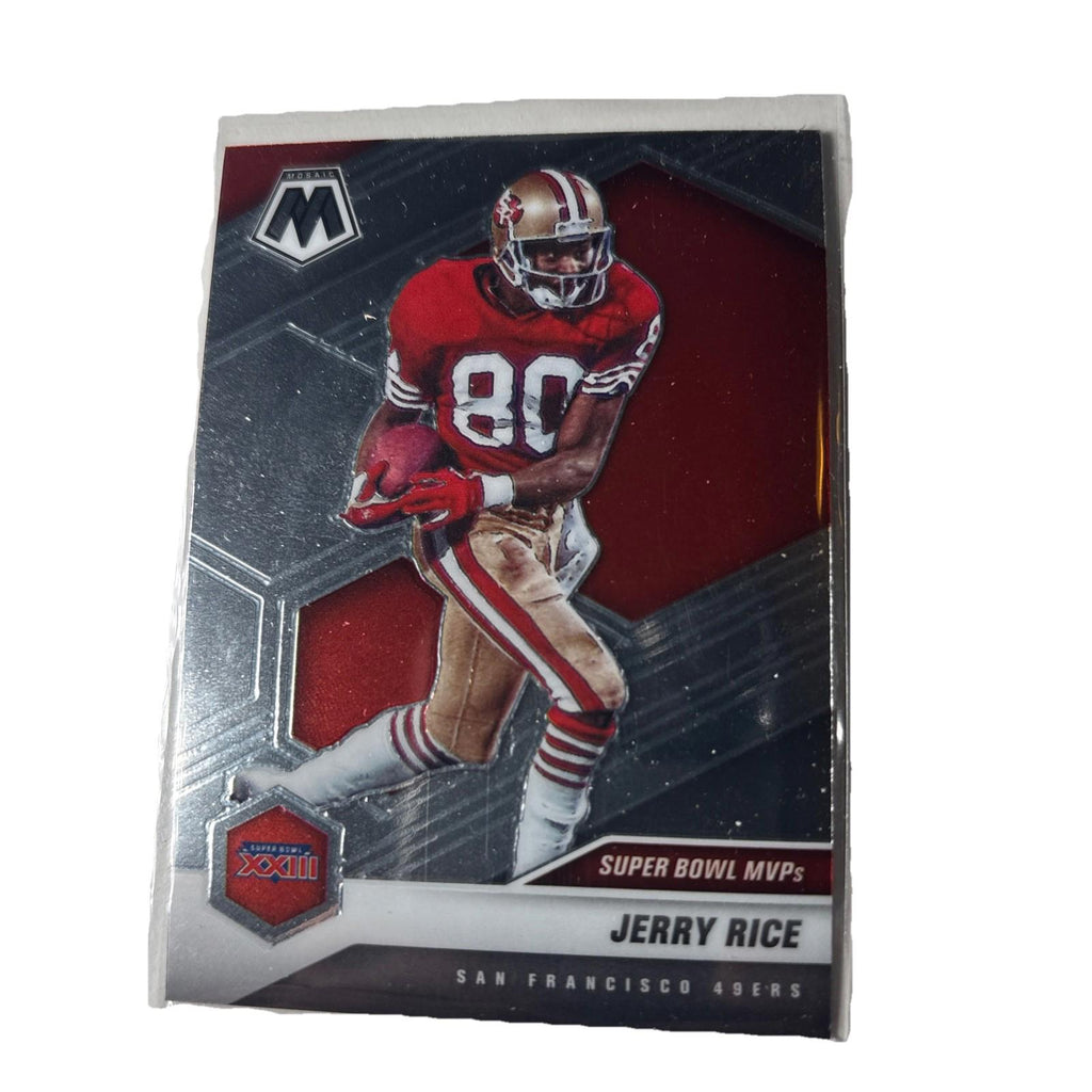 2021 Panini Mosaic Football Jerry Rice #295 Foil Super Bowl MVPs Set Mosaic NFL