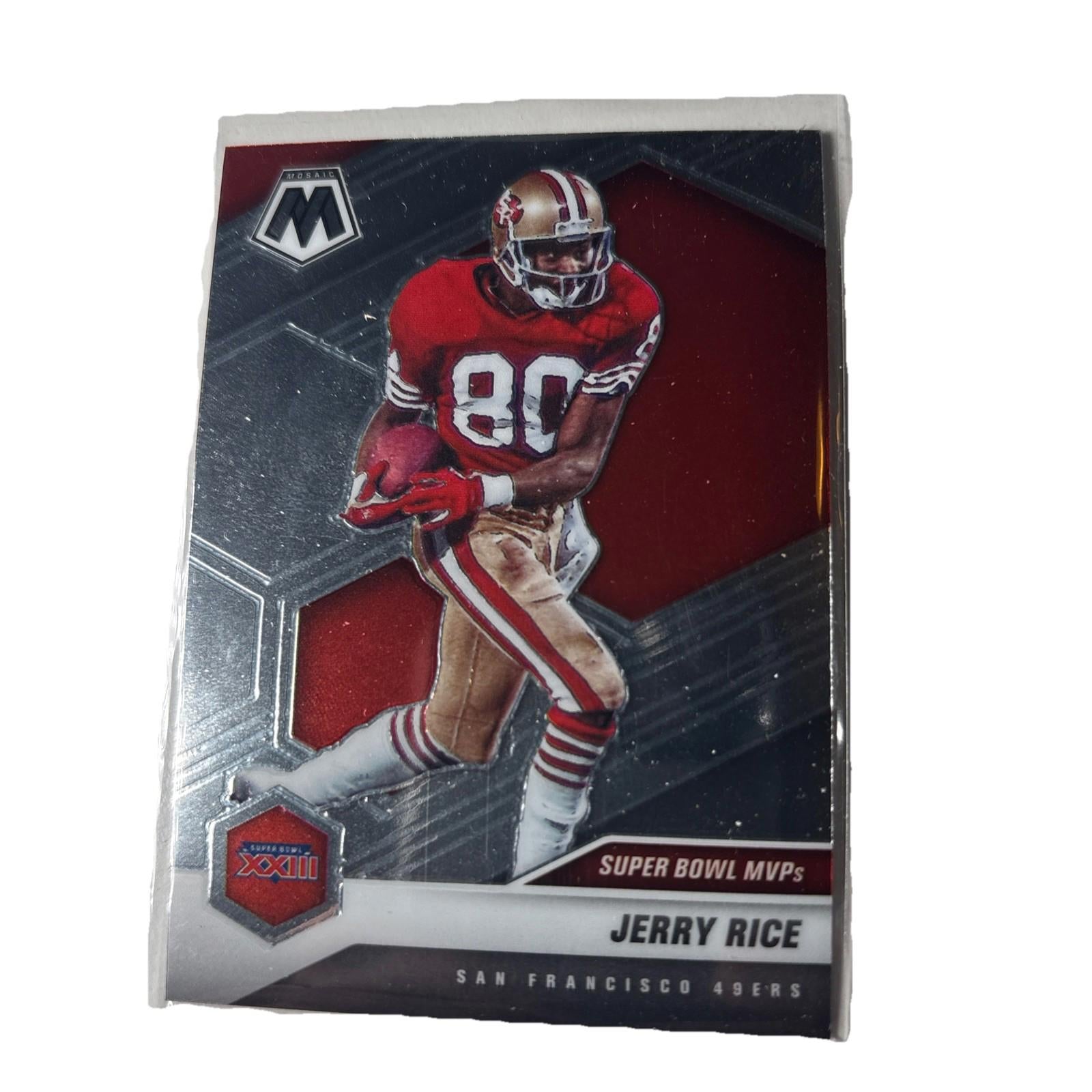 2021 Panini Mosaic Football Jerry Rice #295 Foil Super Bowl MVPs Set Mosaic NFL