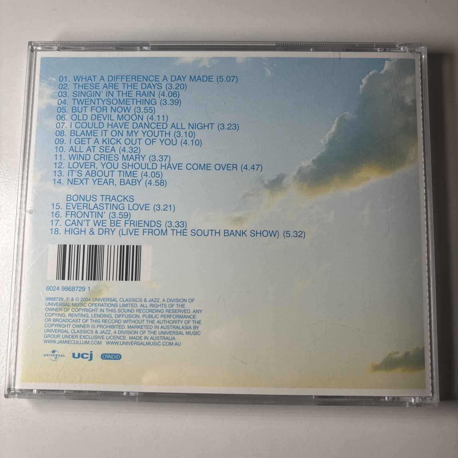 Jamie Cullum - Twenty Something CD NEW CASE Special Edition