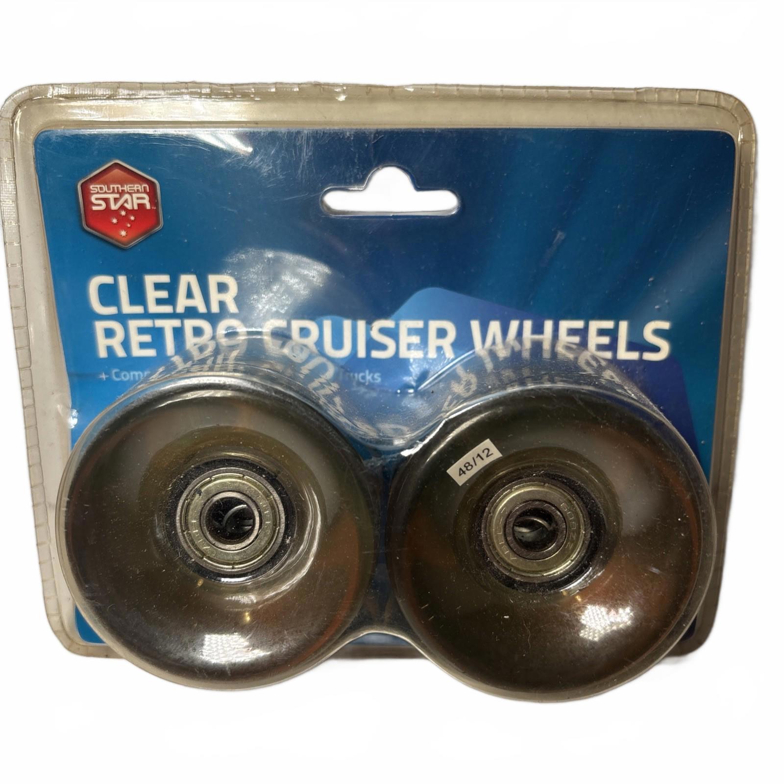 Southern Star Swirl Retro Cruiser Wheels x 2 Clear For 5’’ Skateboard Trucks - Come Sell Nearly Anything