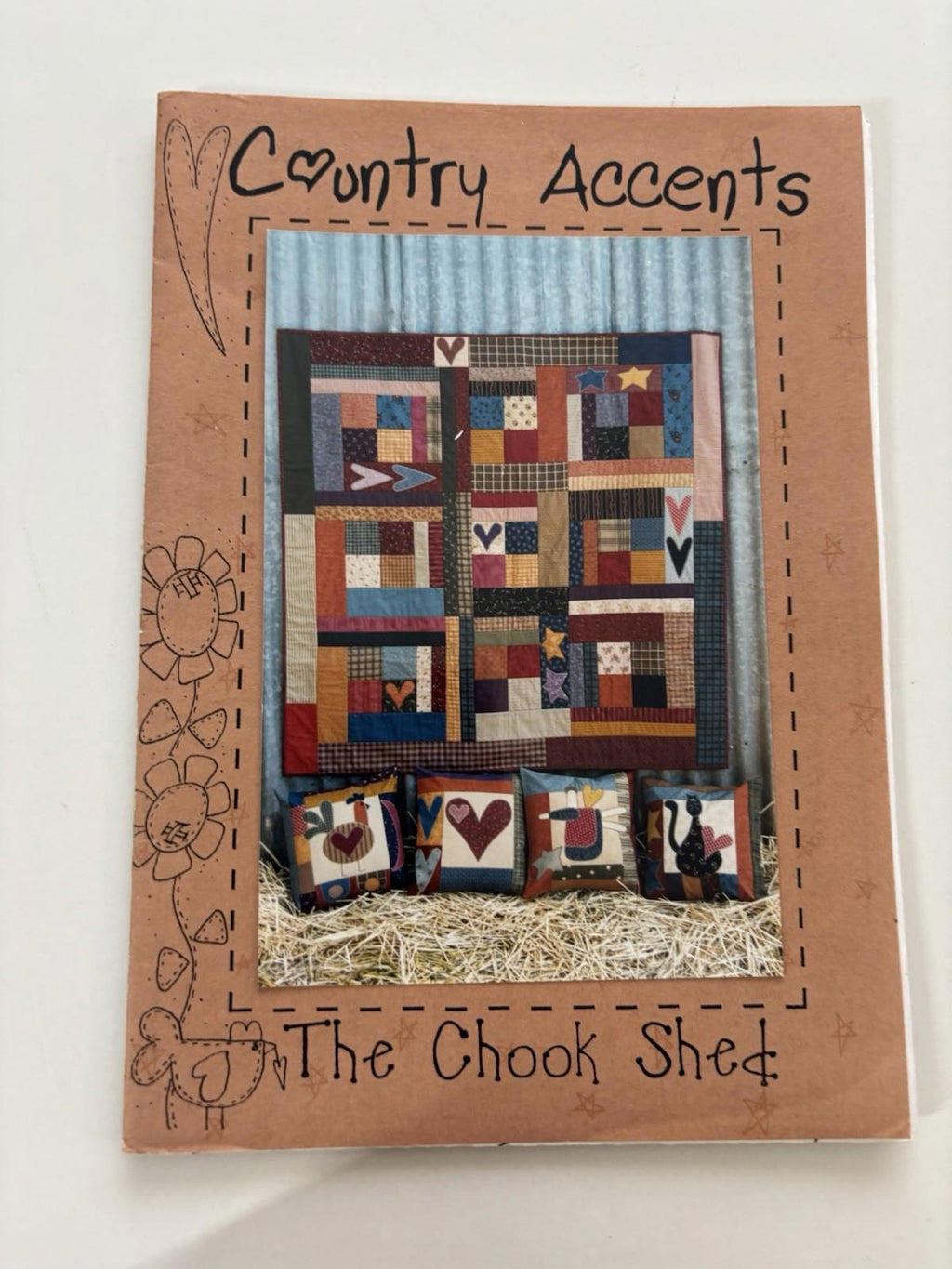 The Chook Shed - Country Accents Patchwork Wall Hanger Sew Stitch Vintage Craft - Come Sell Nearly Anything