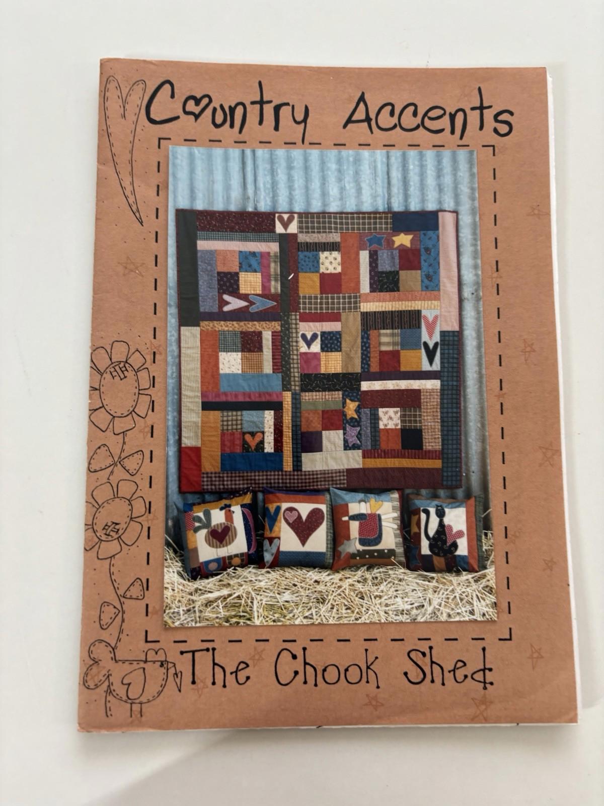The Chook Shed - Country Accents Patchwork Wall Hanger Sew Stitch Vintage Craft - Come Sell Nearly Anything