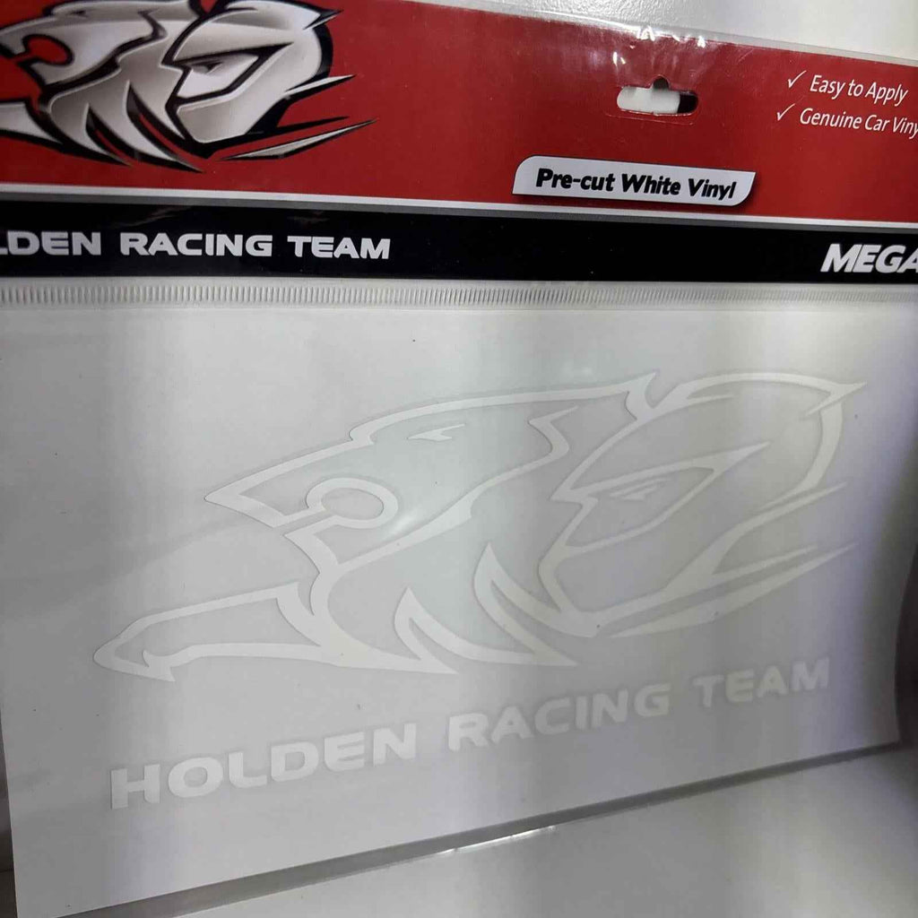 HOLDEN RACING TEAM HRT WHITE MEGA DECAL LOGO AND WORDS CAR STICKER Vinyl
