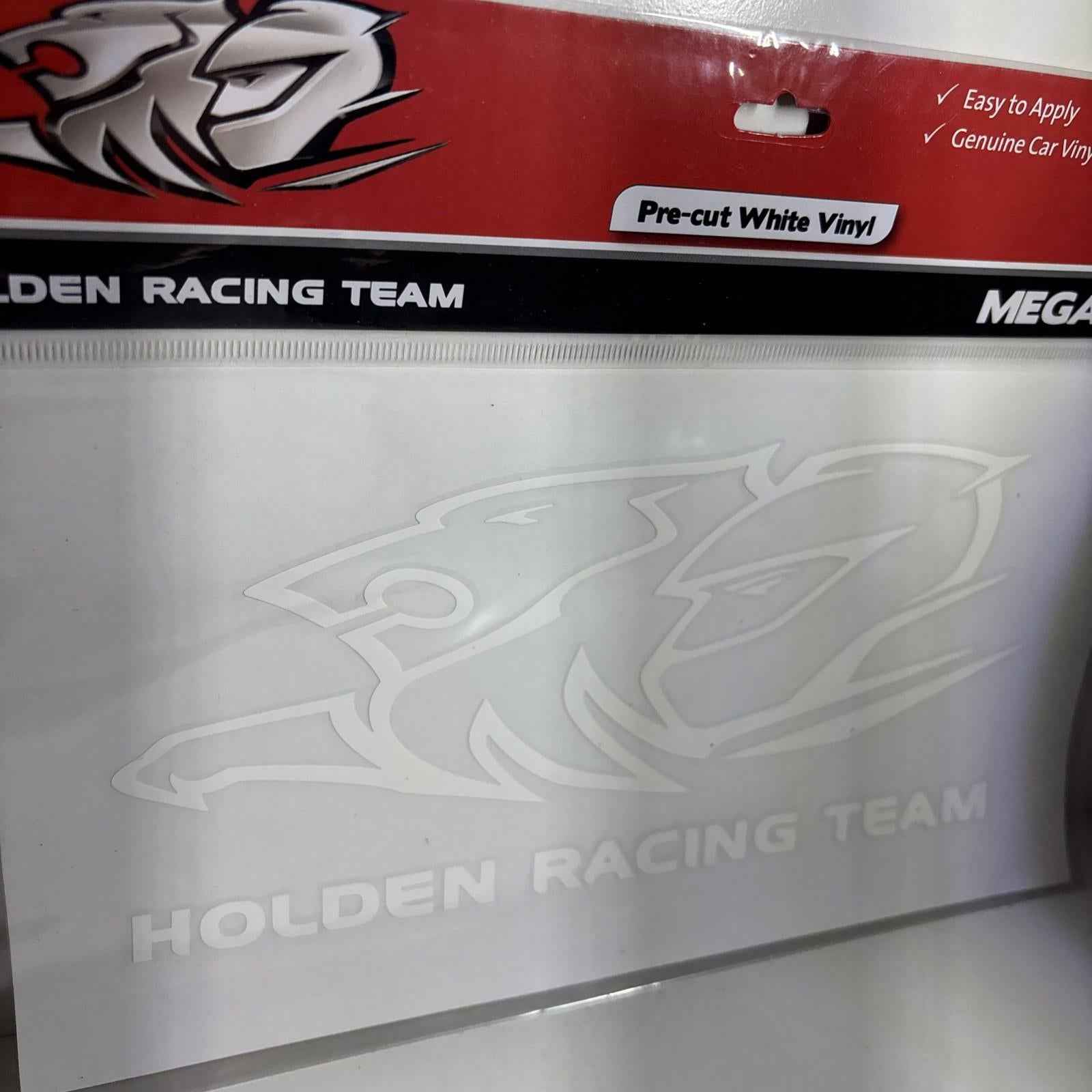 HOLDEN RACING TEAM HRT WHITE MEGA DECAL LOGO AND WORDS CAR STICKER Vinyl
