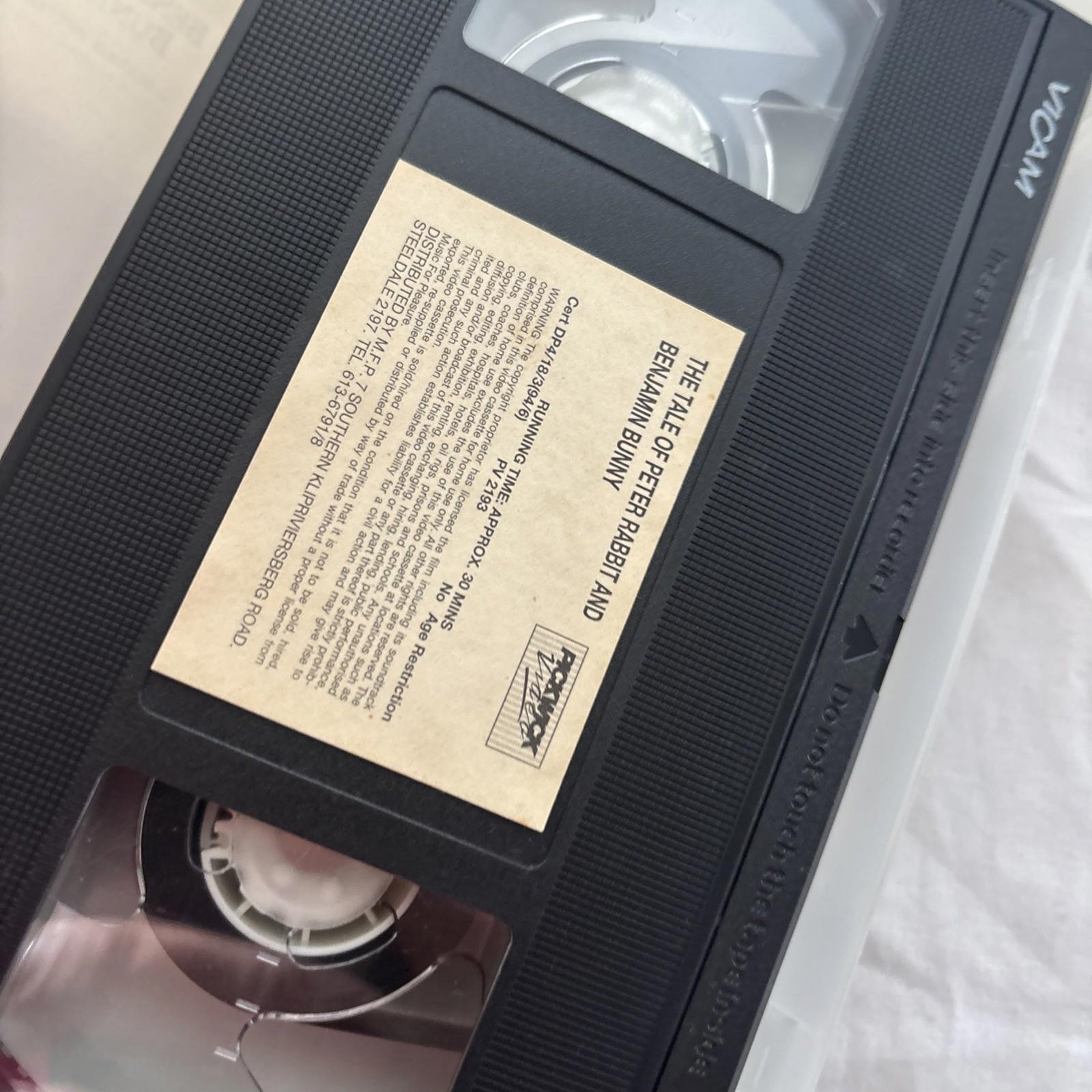 The Tale of Peter Rabbit & Benjamin Bunny Beatrix Potter 1993 VHS TAPE PAL VIDEO - Come Sell Nearly Anything