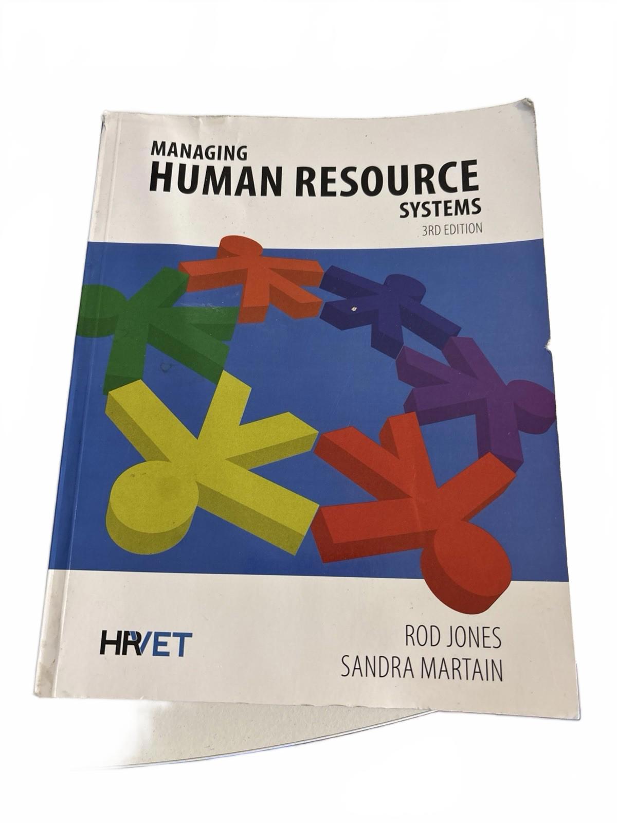 Managing Human Resource Systems 3rd Edition by Rod Jones PB - Come Sell Nearly Anything