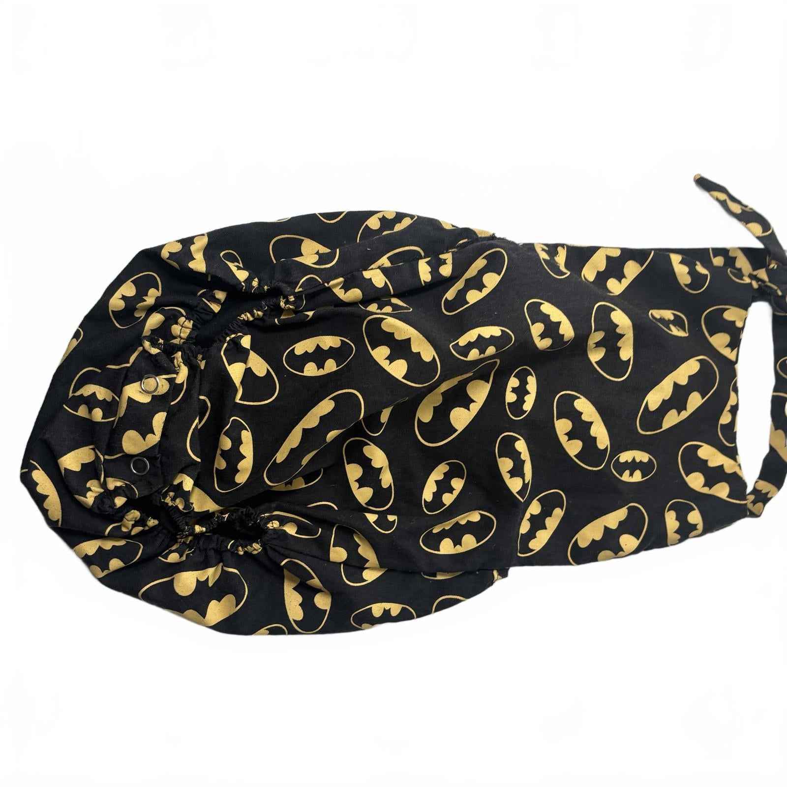 Black and Gold Batman Pattern  Baby New Born Romper Vintage