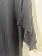 Spring Bloom Fluted Sleeve Black Top Size 14 BNWT - Come Sell Nearly Anything