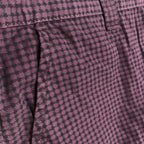 Giordano Mens Shorts Size 38 Purple Check Pri T Chino Pockets Casual