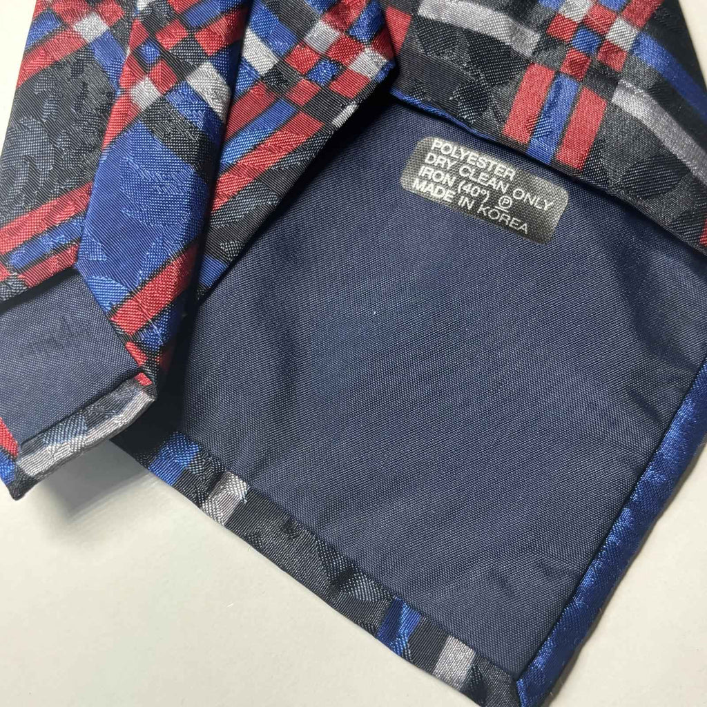 Men's Plaid Patterned Neck Tie Hand Made Donald Trump Design Business