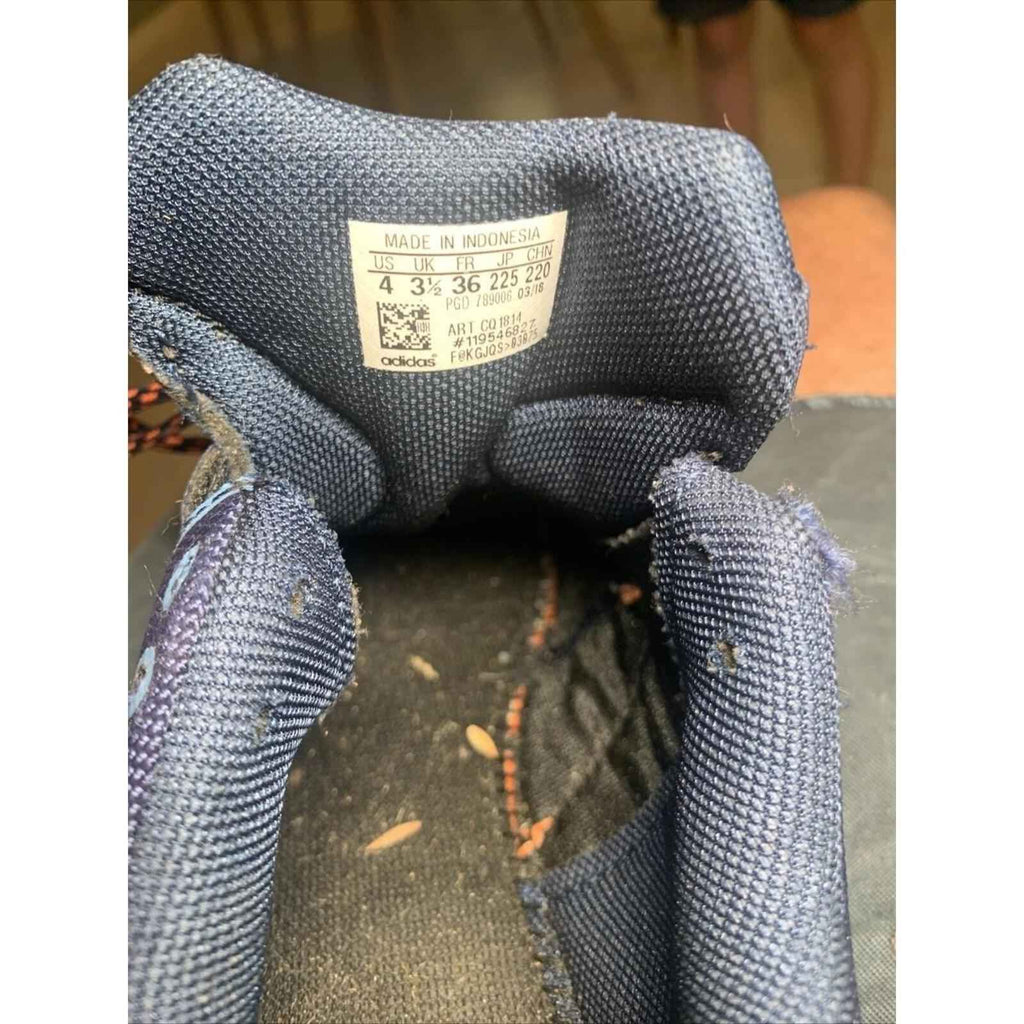 Adidas Cp Traxion Boa Golf Shoes Navy Bluey & Orange F34199 Men's Size 4 US.