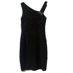 Jordan Women's One Shoulder Black Dress Size 12 Elegant Evening Wear - Come Sell Nearly Anything