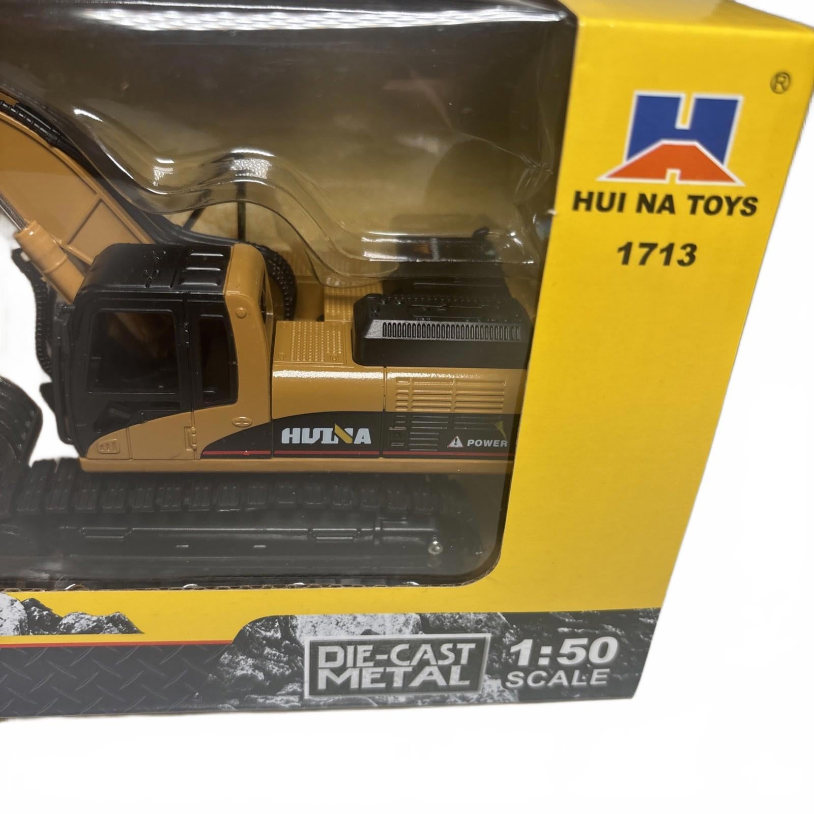 1:50 HUINA Diecast A Professional Grab Excavator Box Models 1713