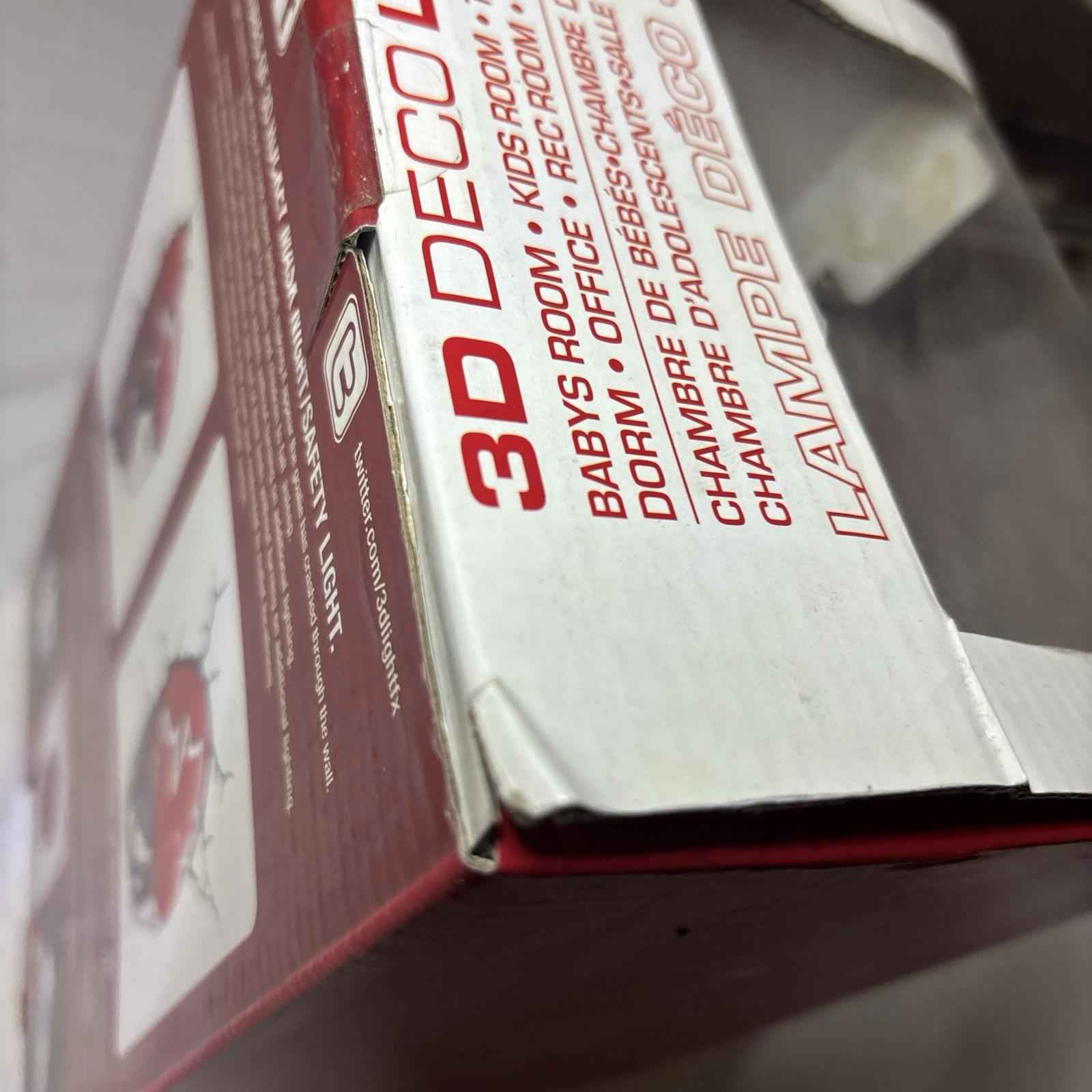 3D Deco Light Team Canada Goalie Mask Glass Night Light NHL RARE French Issue