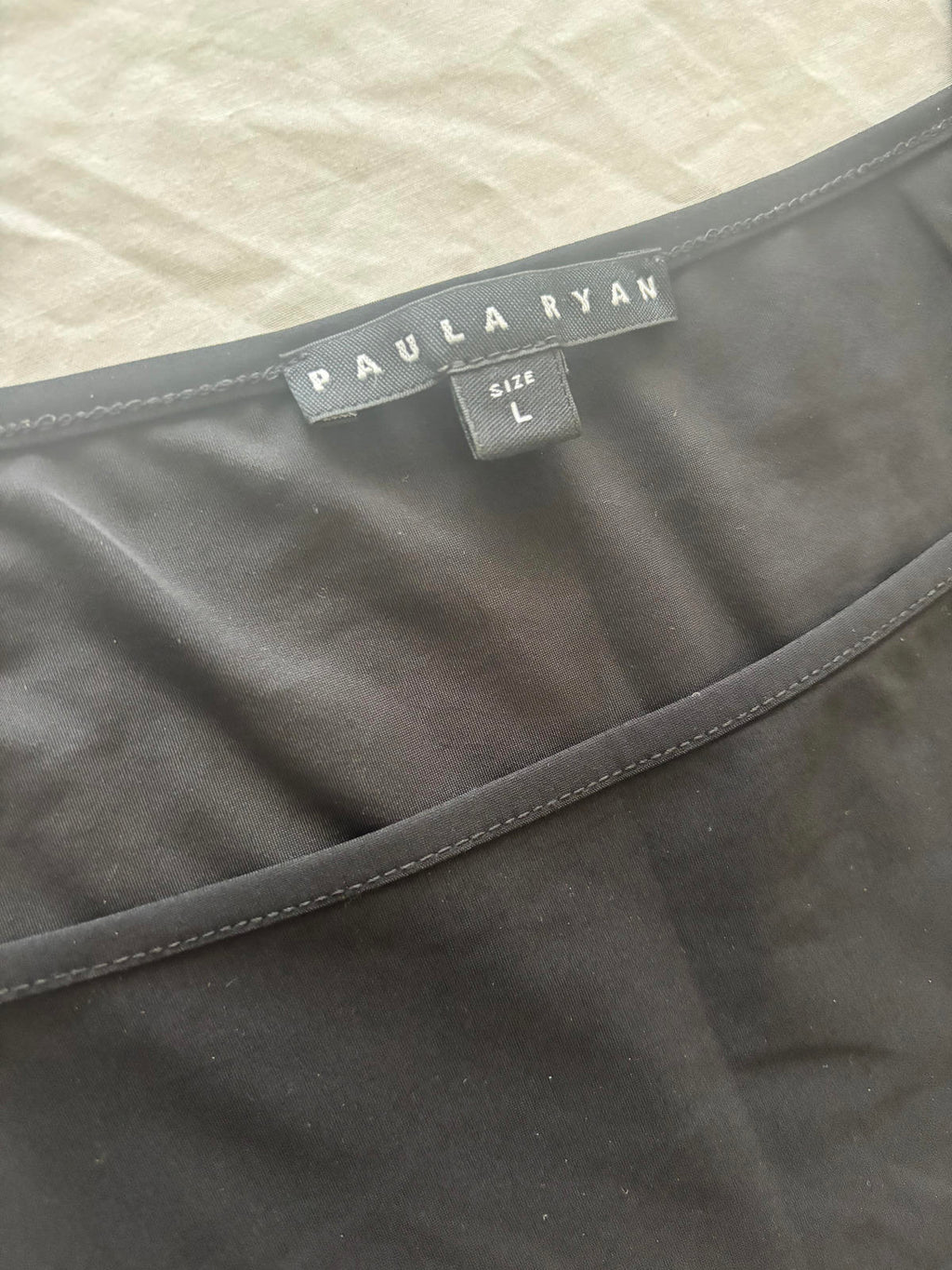 Paula Ryan Black Womens Dress Size L Elegant Sleeveless - Come Sell Nearly Anything