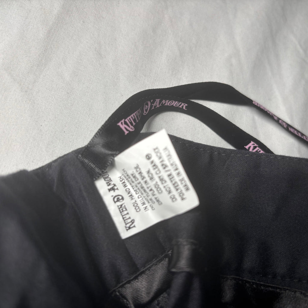 Kitten D'Amour Women's Black Skirt Size 16 Elegant Ruffle Detail - Come Sell Nearly Anything