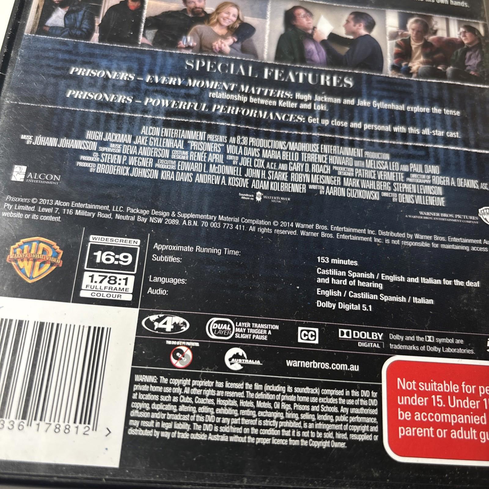 Prisoners - DVD Region 4 - Hugh Jackman, Jake Gyllenhaal - New Sealed Free Post - Come Sell Nearly Anything