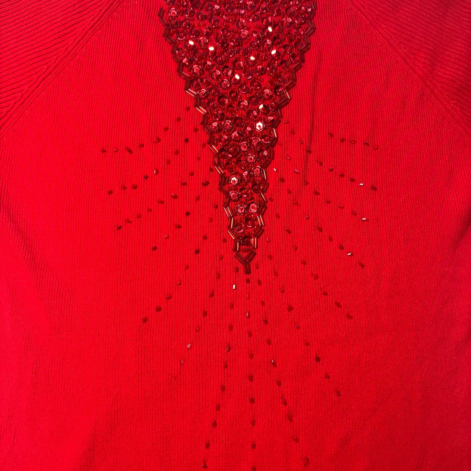 Yagmour Women's Red Embellished Sweater - Come Sell Nearly Anything