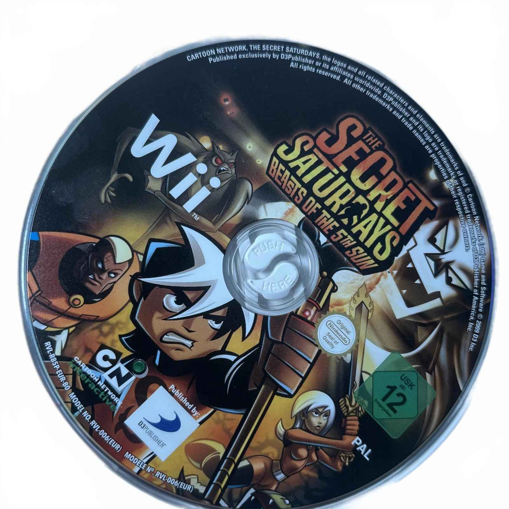 Wii - The Secret Saturdays - Beasts of the 5th Sun (Manual Inc)