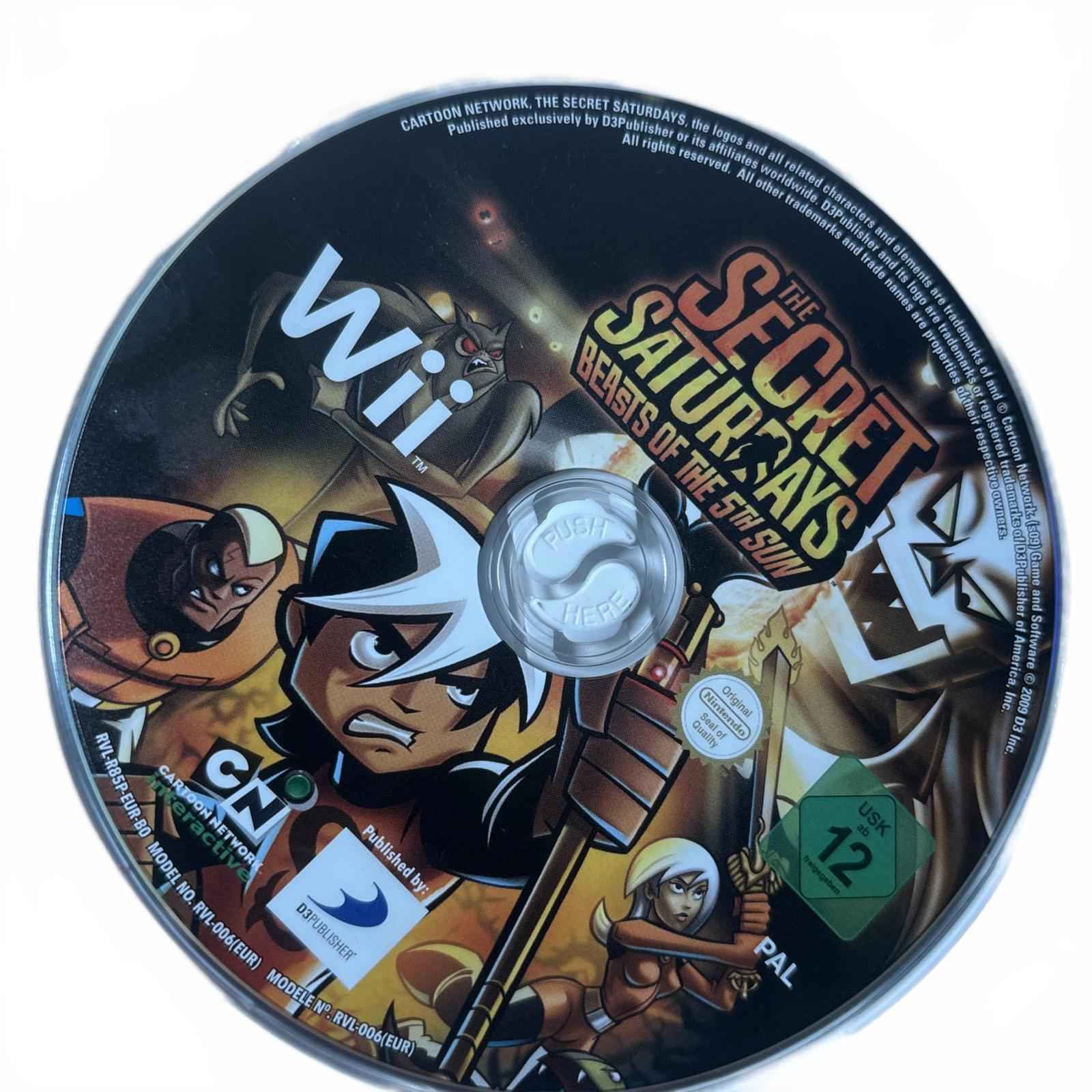 Wii - The Secret Saturdays - Beasts of the 5th Sun (Manual Inc)