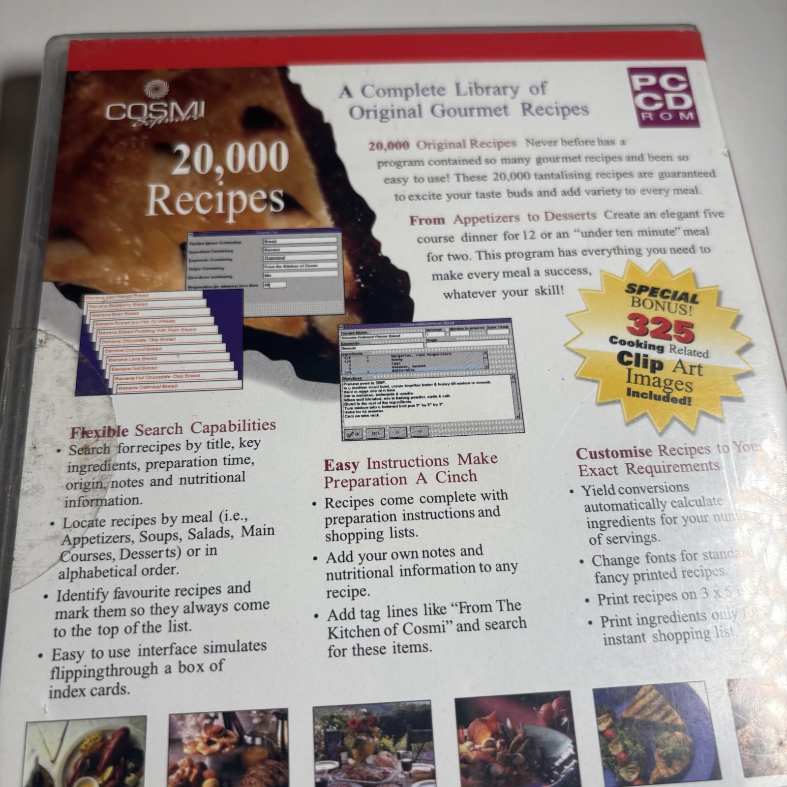 Vintage 20,000 Recipes (Windows, 2000, COSMI,)