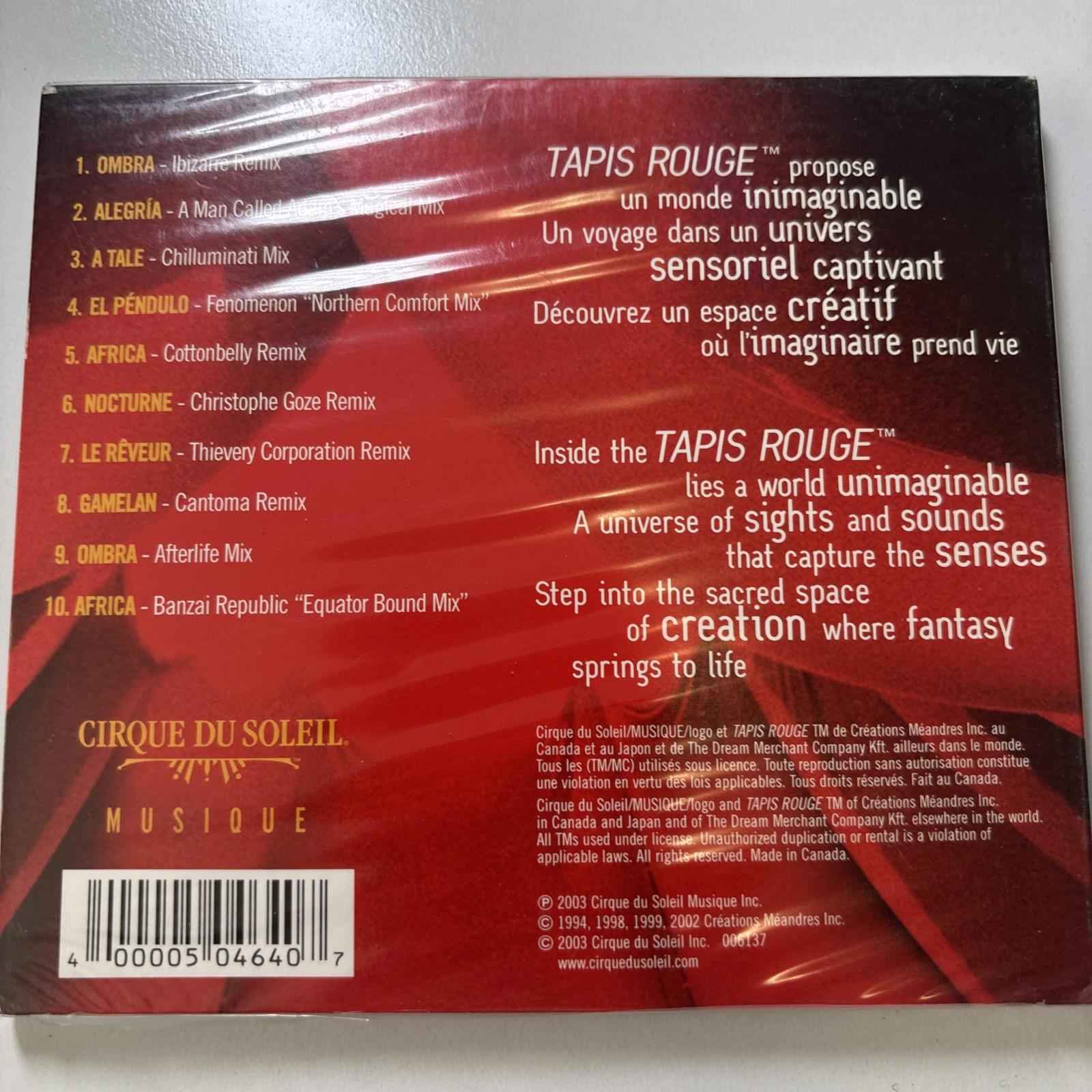 Cirque Du Soleil - Tapis Rouge: Solarium Brand New Sealed (CD 2003)