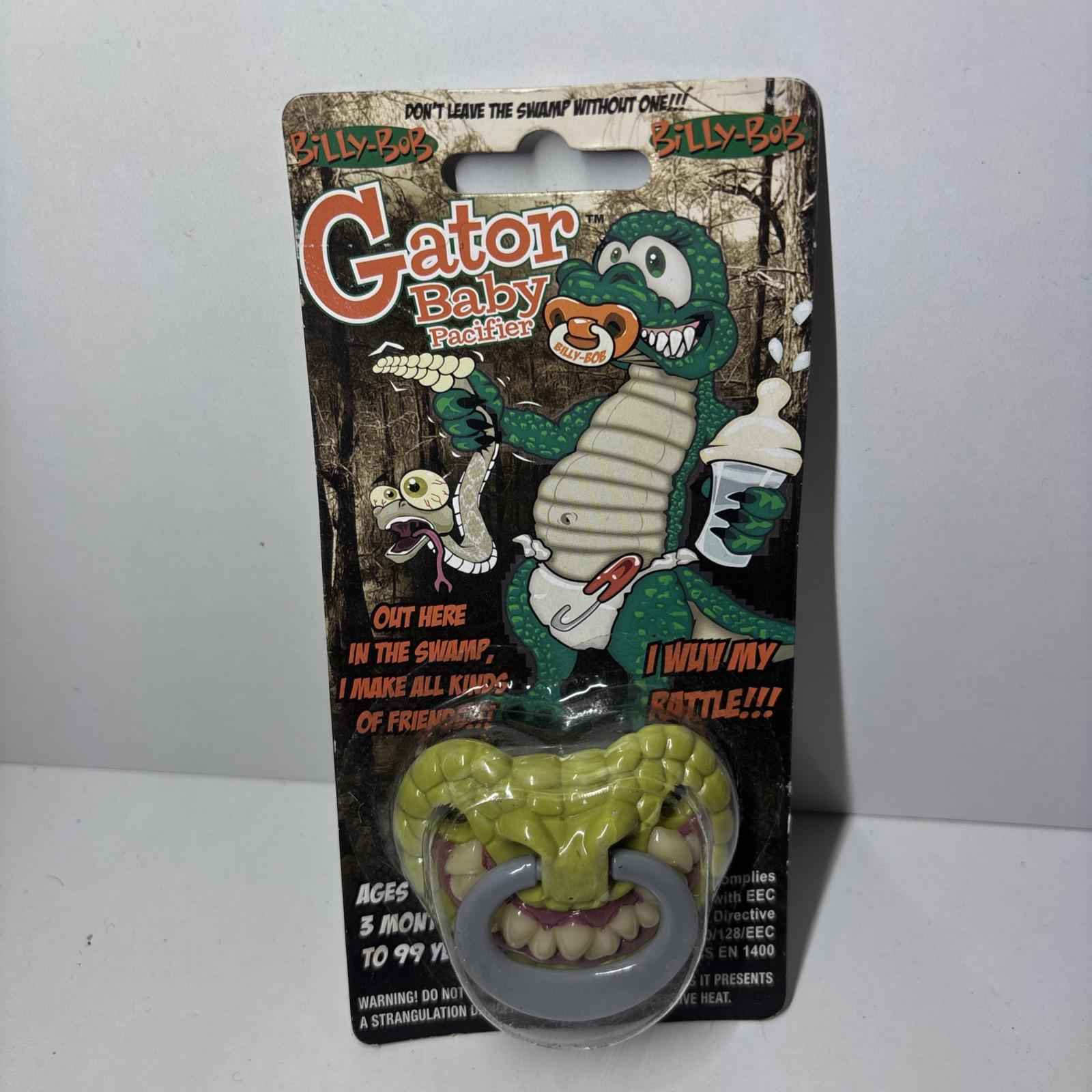 Gator Baby Pacifier Halloween Original Billy Bob Boy Girl - Brand New