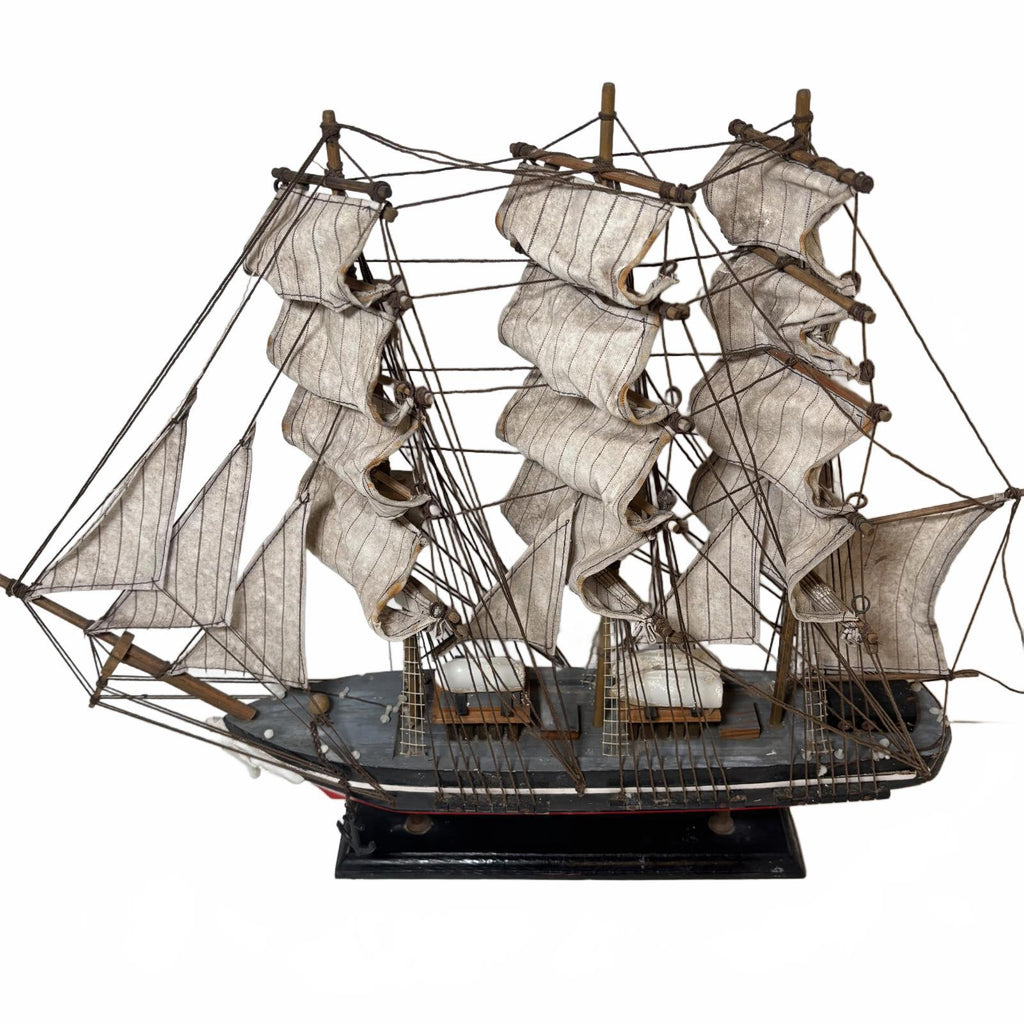 Wood and Canvas Model Ship 50cm