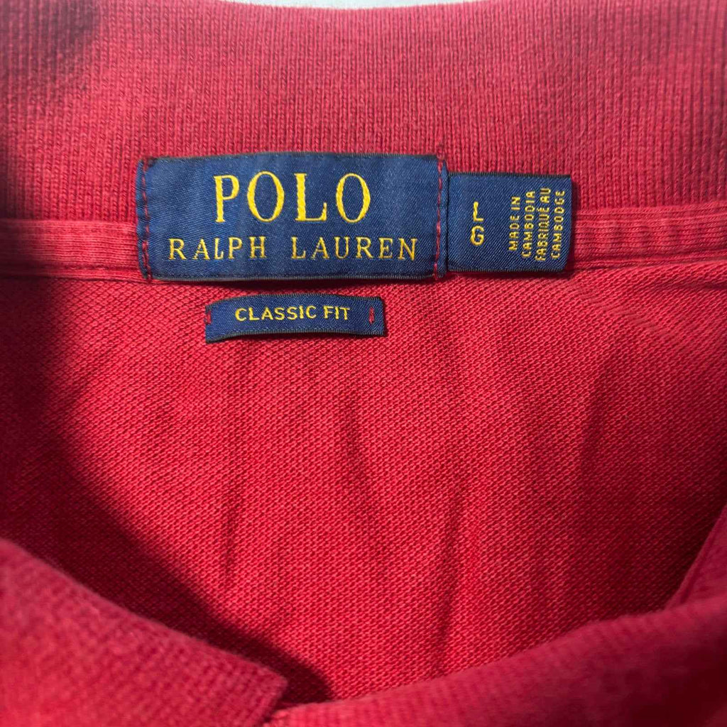 Polo Ralph Lauren Large Classic Fit Men's Polo Shirt Red #Menswear #Polos #Ralph