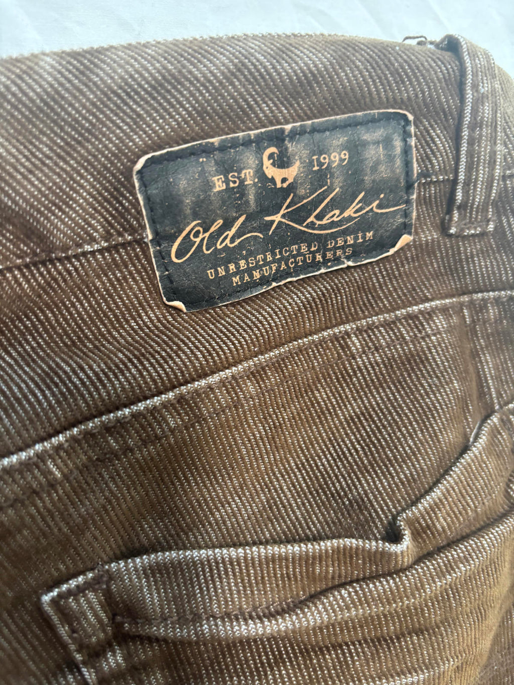 Old Khaki Women's Corduroy Pants Size Waist 40cm - Come Sell Nearly Anything