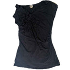 Vtg 80s 90s Black Blank Tank Top Basic Plain Sleeveless MIX Medium