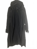 Black Long Hooded Women's Outerwear Coat Size 14 - Come Sell Nearly Anything