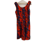 Stella Shift Dress Womens Size 10 Red Floral Sleeveless Lined Round Neck. - Come Sell Nearly Anything
