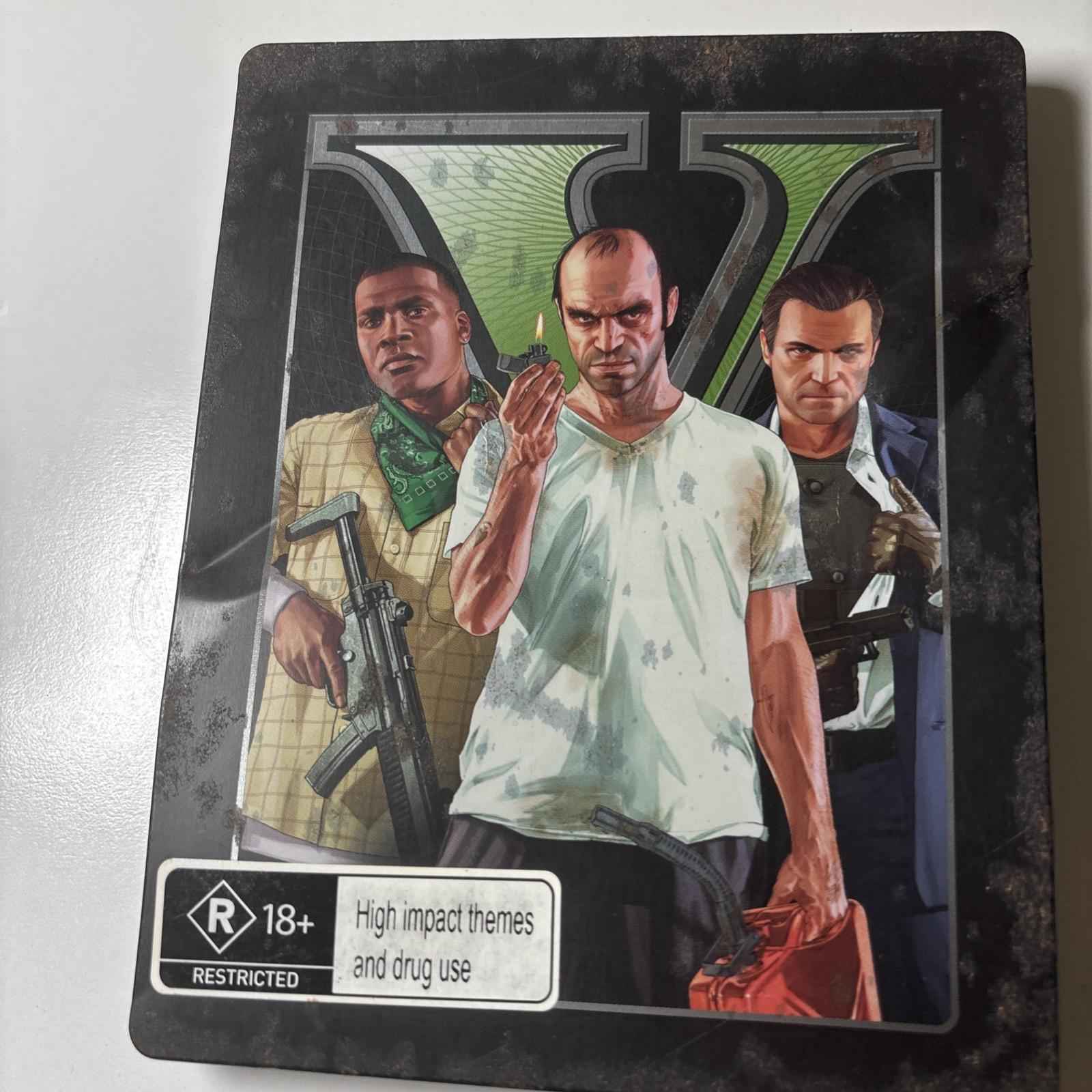 Grand Theft Auto V - Steelbook - PS3 - PAL - No Map & Manual