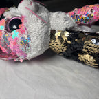 Ty Beanie Boos Flippables 6" MALIBU the Color Changing Sequins Cat Plush
