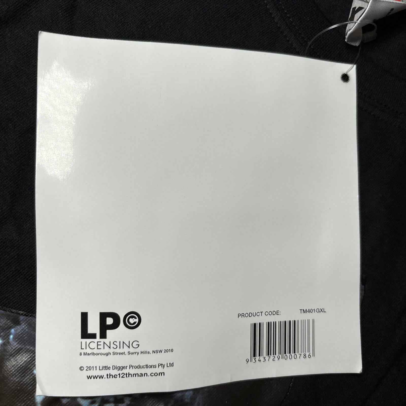 12th Man XL Classic Commentary T-Shirt Black Graphic Tee #12thMan #GraphicTee #T