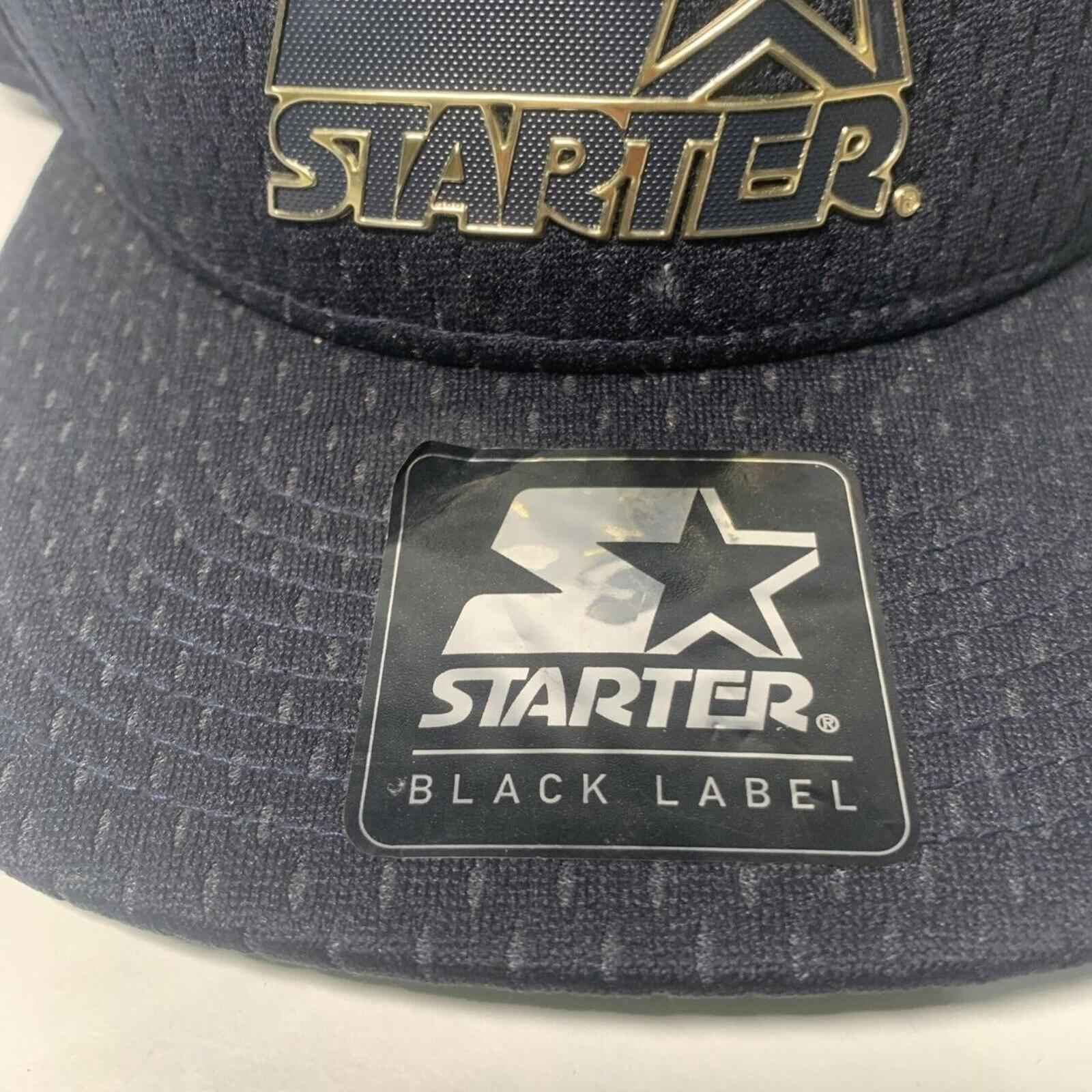 Caps Men Starter Black Label Authentic Cap SUB702121200 Black And Gold Very Rare