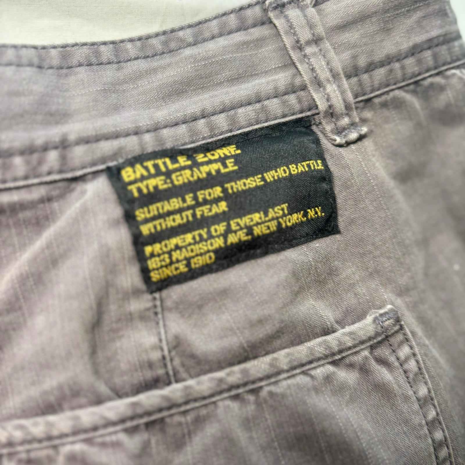 Everlast XXL Men's GRAPPLE Cargo Shorts Brown Cotton #Menswear